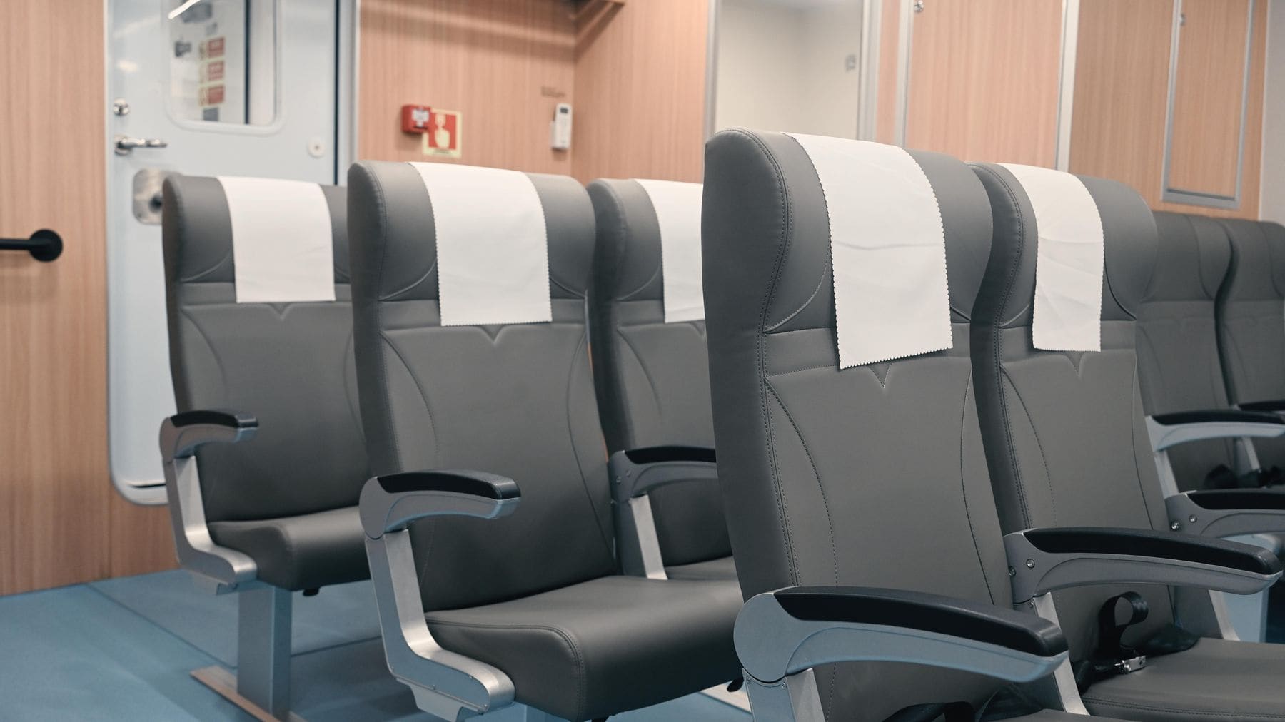 High-back passenger seats in the OBLUE E60 cabin