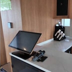 Galley bar on board the OBLUE 55